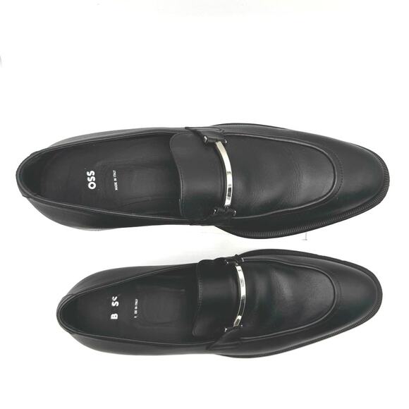 BOSS LEATHER LOAFERS WITH BRANDED HARDWARE MEN’s 9 - Picture 5 of 16